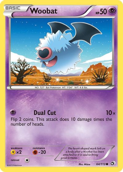 Woobat [Reverse Holo] #64