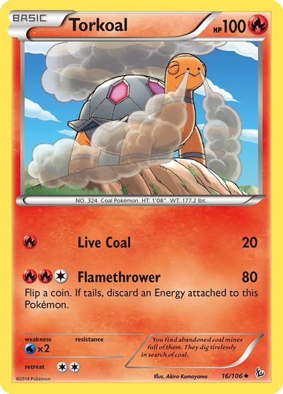 Torkoal [Reverse Holo] #16