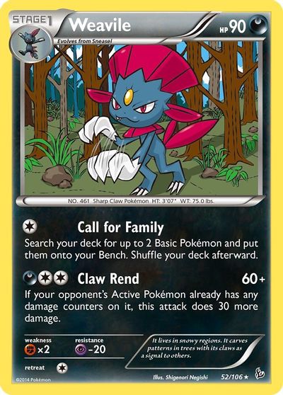 Weavile [Reverse Holo] #52