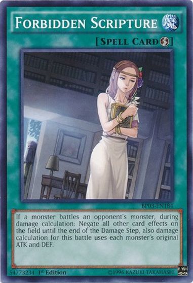 Forbidden Scripture #BP03-EN184