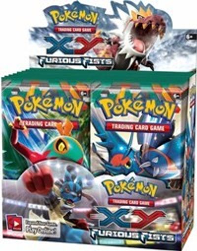 2 unweighed packs XY Furious Fists LIVE Sealed Booster Box Break Spot