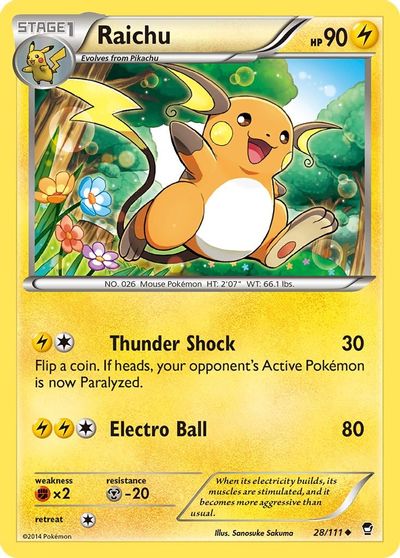 Raichu [Reverse Holo] #28