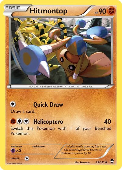 Hitmontop [Reverse Holo] #49
