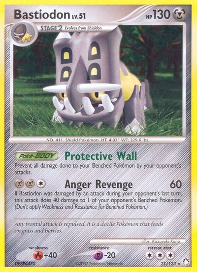 Bastiodon [Reverse Holo] #21