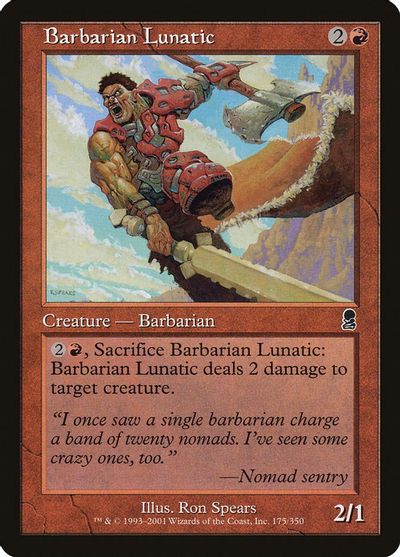 Barbarian Lunatic Odyssey Magic The Gathering Tcgplayer Com