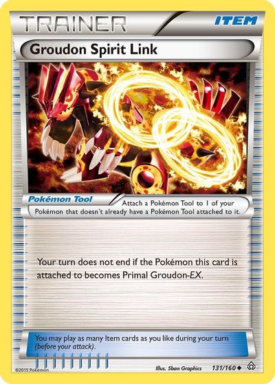 Groudon Spirit Link [Reverse Holo] #131