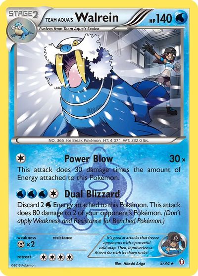 Team Aqua's Walrein [Reverse Holo] #5