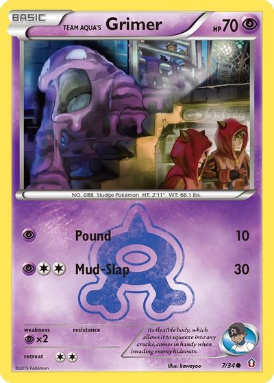 Team Aqua's Grimer [Reverse Holo] #7