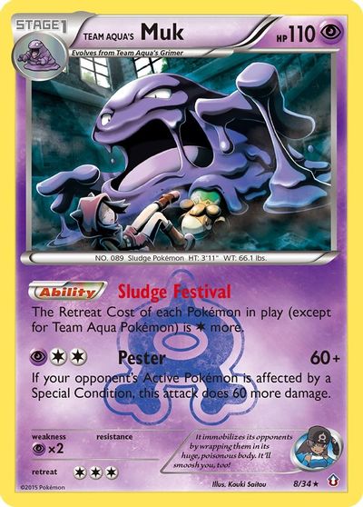 Team Aqua's Muk [Reverse Holo] #8