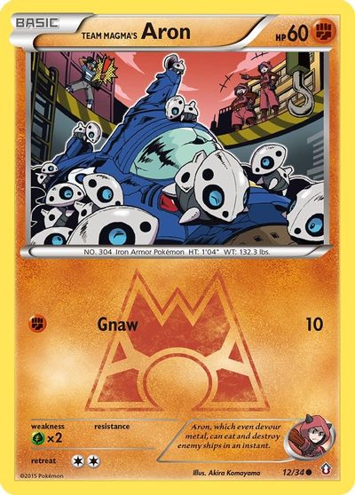 Team Magma's Aron [Reverse Holo] #12