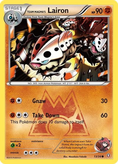 Team Magma's Lairon [Reverse Holo] #13