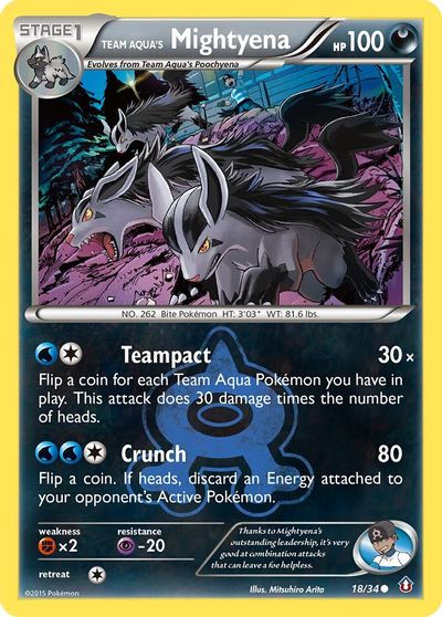 Team Aqua's Mightyena [Reverse Holo] #18