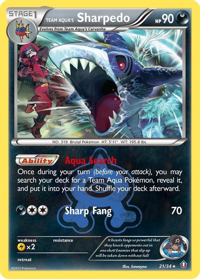 Team Aqua's Sharpedo [Reverse Holo] #21