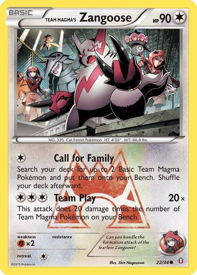 Team Magma's Zangoose [Reverse Holo] #22
