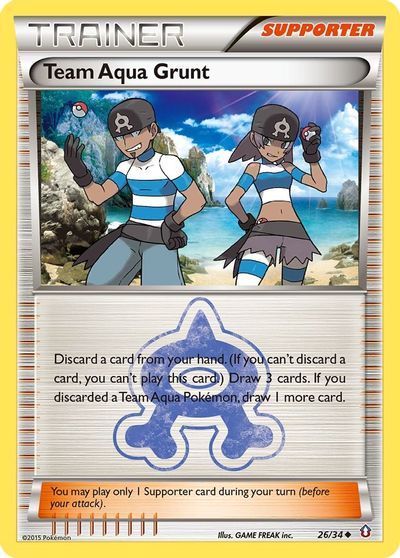 Team Aqua Grunt [Reverse Holo] #26