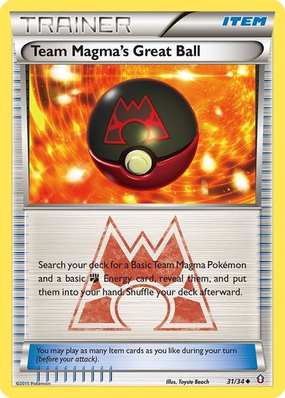 Team Magma's Great Ball [Reverse Holo] #31
