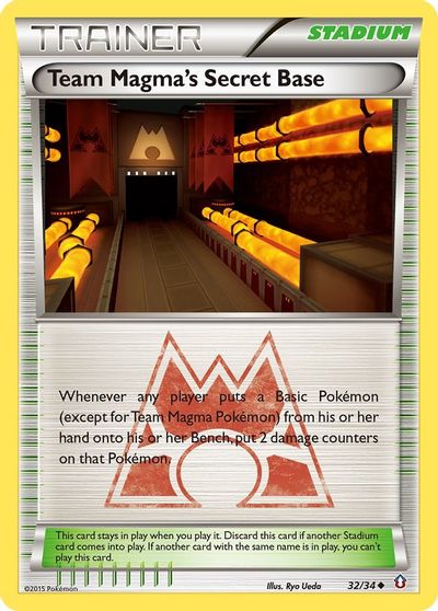 Team Magma's Secret Base [Reverse Holo] #32