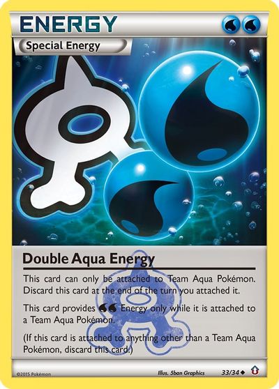 Double Aqua Energy [Reverse Holo] #33
