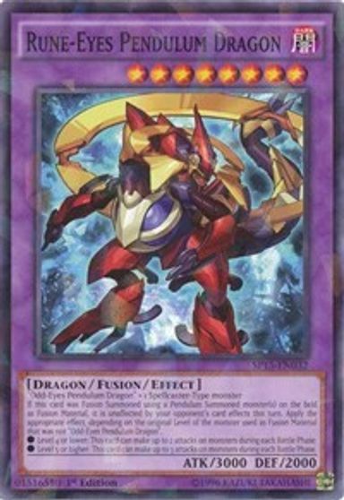 Rune Eyes Pendulum Dragon Shatterfoil #SP15-EN032