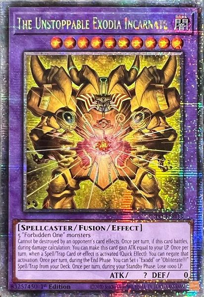 The Unstoppable Exodia Incarnate (Quarter Century Secret Rare)
