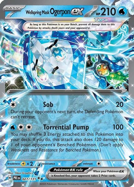 Wellspring Mask Ogerpon ex 027/131 - Escarlate e Violeta – Evoluções Prismáticas (SV: Prismatic Evolutions)
