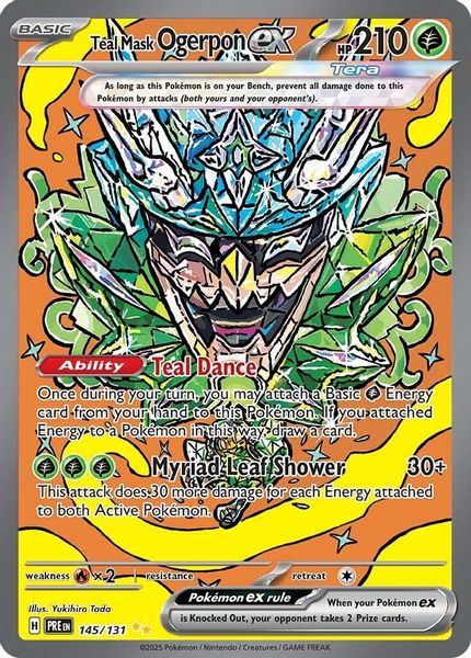 Teal Mask Ogerpon ex 145/131 - Escarlate e Violeta – Evoluções Prismáticas (SV: Prismatic Evolutions)