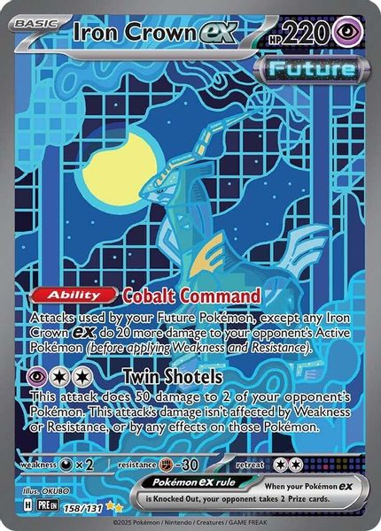 Iron Crown ex 158/131 - Escarlate e Violeta – Evoluções Prismáticas (SV: Prismatic Evolutions)