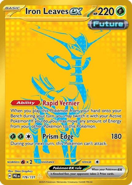 Iron Leaves ex 176/131 - Escarlate e Violeta – Evoluções Prismáticas (SV: Prismatic Evolutions)