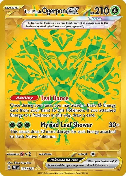 Teal Mask Ogerpon ex 177/131 - Escarlate e Violeta – Evoluções Prismáticas (SV: Prismatic Evolutions)