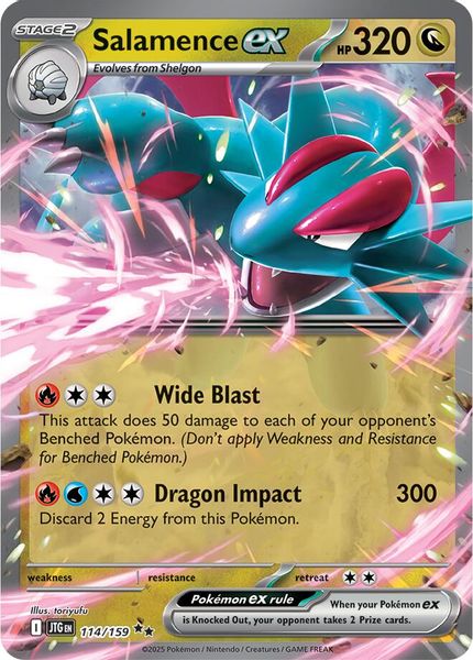 Salamence ex 114/159 - Escarlate e Violeta – Amigos de Jornada (SV09: Journey Together)