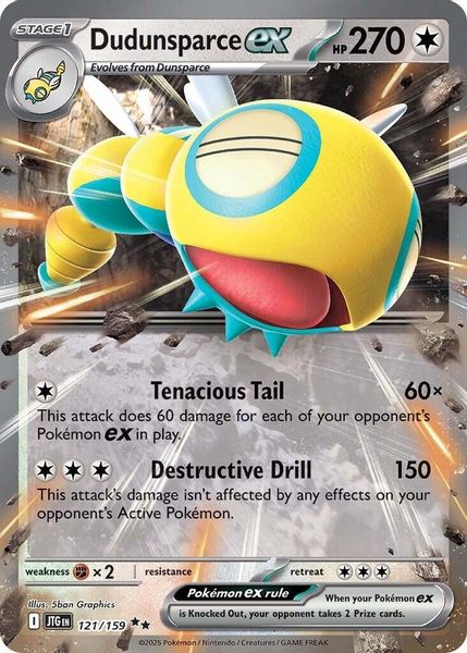 Dudunsparce ex 121/159 - Escarlate e Violeta – Amigos de Jornada (SV09: Journey Together)