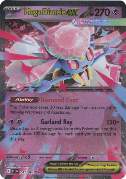 Mega Diancie ex - Mega Evolução – Fogo Fantasmagórico