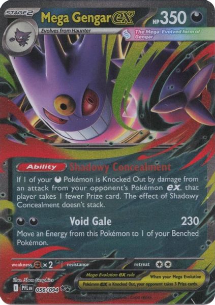 Mega Gengar ex - Mega Evolução – Fogo Fantasmagórico