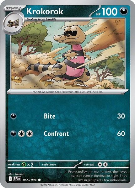 Krokorok - Mega Evolução – Fogo Fantasmagórico