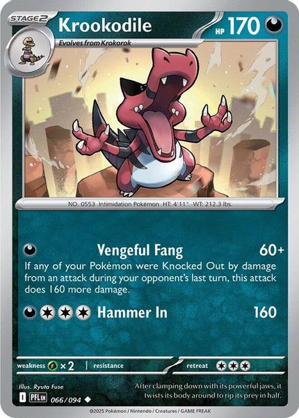 Krookodile - Mega Evolução – Fogo Fantasmagórico