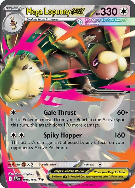 Mega Lopunny ex - Mega Evolução – Fogo Fantasmagórico