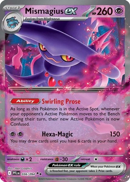 Mismagius ex - Mega Evolução – Fogo Fantasmagórico