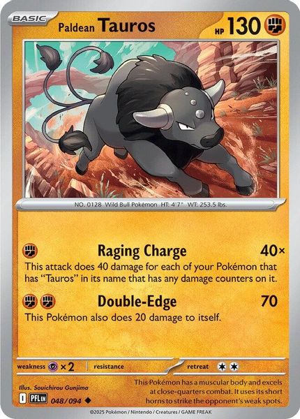 Paldean Tauros - Mega Evolução – Fogo Fantasmagórico