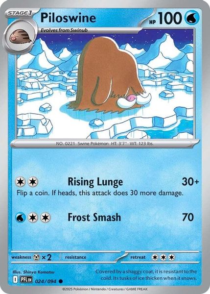 Piloswine - Mega Evolução – Fogo Fantasmagórico
