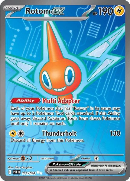 Rotom ex 111/094 - Mega Evolução – Chamas Fantasmagóricas (ME02: Phantasmal Flames)