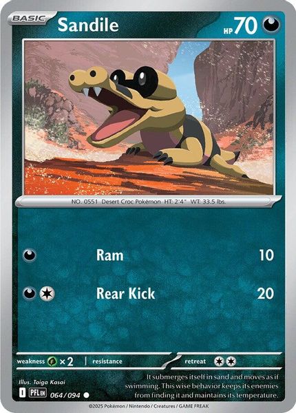 Sandile - Mega Evolução – Fogo Fantasmagórico