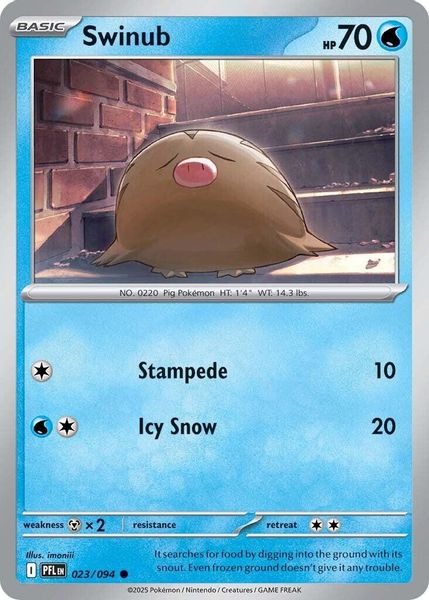 Swinub - Mega Evolução – Fogo Fantasmagórico