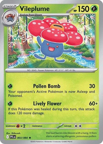 Vileplume - Mega Evolução – Fogo Fantasmagórico