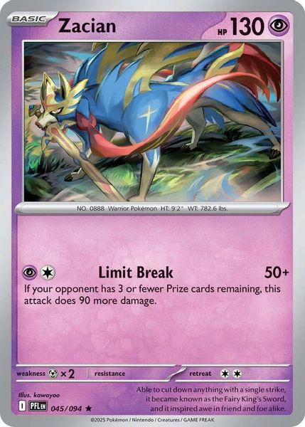 Zacian - Mega Evolução – Fogo Fantasmagórico