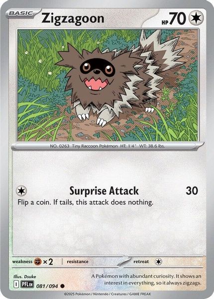 Zigzagoon - Mega Evolução – Fogo Fantasmagórico