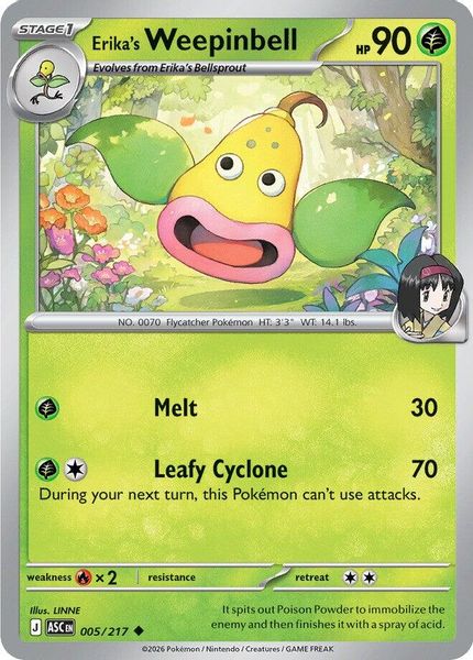 Erika's Weepinbell - Mega Evolução – Heróis Excelsos