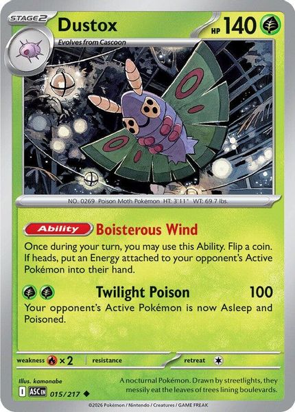 Dustox - Mega Evolução – Heróis Excelsos