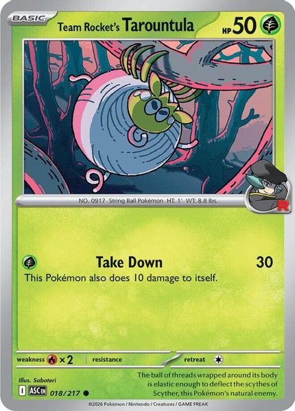 Team Rocket's Tarountula - Mega Evolução – Heróis Excelsos