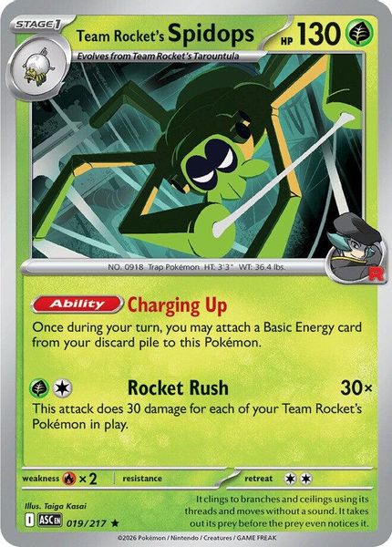 Team Rocket's Spidops - Mega Evolução – Heróis Excelsos