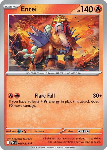 Entei - Mega Evolução – Heróis Excelsos
